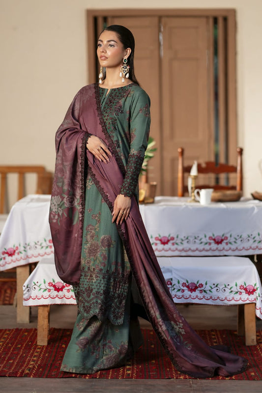 Iznik Drek Green Lawn Summer Collection Emb 2025 3pc Unstitched