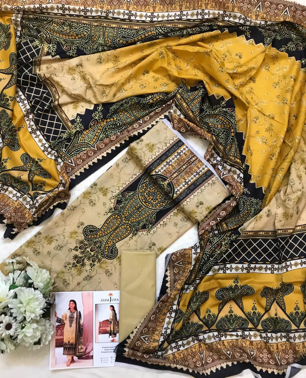 Asim Jofa New Arrival Digital Printed Pure Lawn 3pc Collection