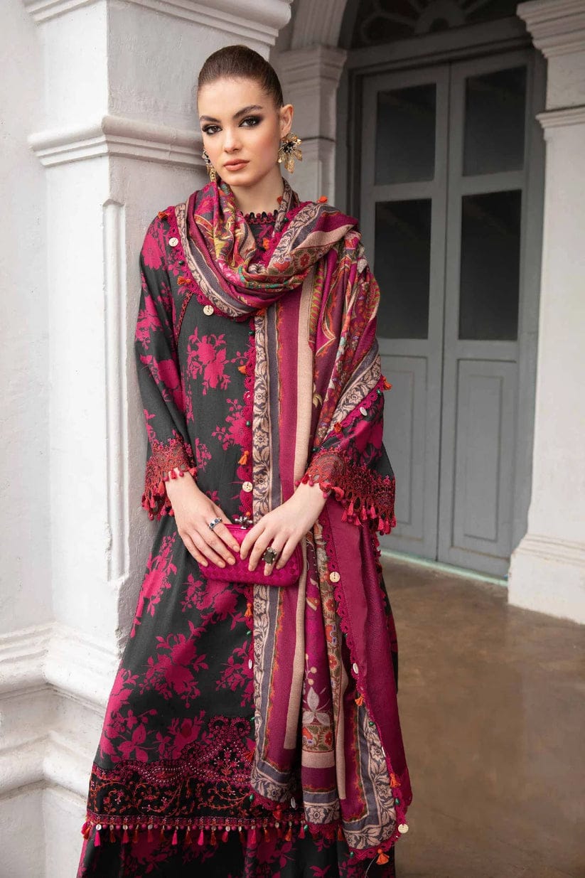 Maria B Magenta Pure Lawn Embroidery 3PC