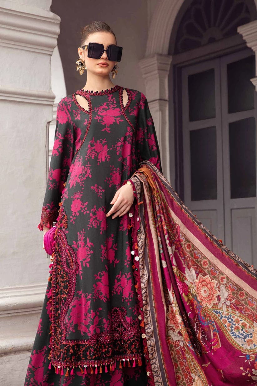 Maria B Magenta Pure Lawn Embroidery 3PC