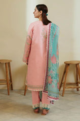 Zara Shahjahan Pink Lawn Embroidery Dress 3pc