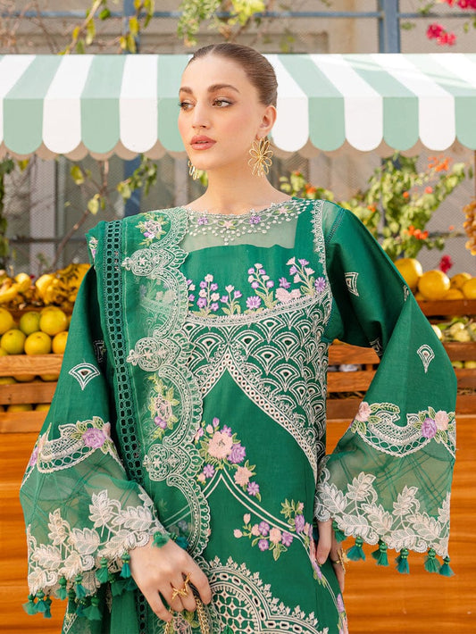 Monaco by parishay Luxury Lawn Embroidery 3Piece Unstitched