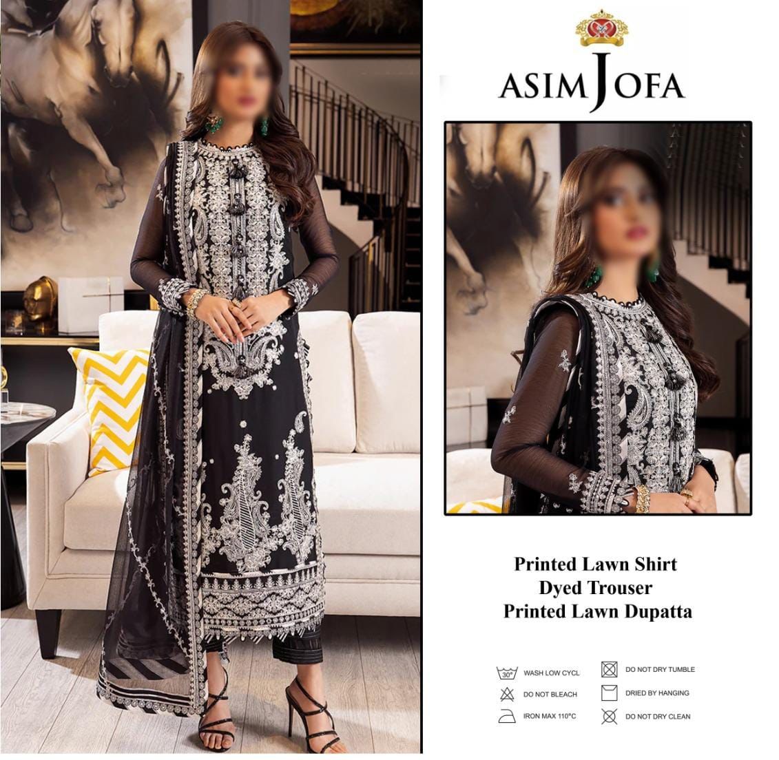 Asim Jofa New Arrival Digital Printed Pure Lawn 3pc Collection