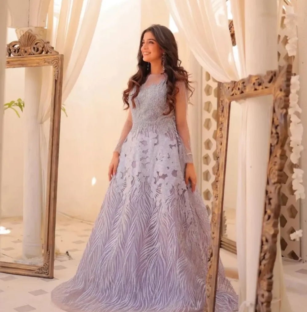 Laiba Khan Wear Soft Net Maxi Wedding Collection Unstitched