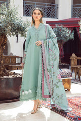 Maria B Light Green Pure Lawn Embroidery 3PC