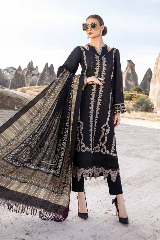 Maria B Black Luxury Lawn Embroidery Collection