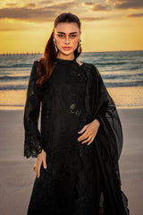 Rang Rasiya Black Lawn Chikankari Embroidery 3pc Unstitched