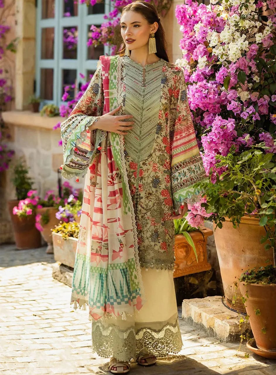 Elaf Skin Multi Lawn Summer Collection Emb 2025 3pc Unstitched