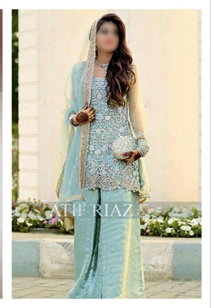 ATIF RIAZ LUXURY COLLECTION SKY BLUE NET FABRIC