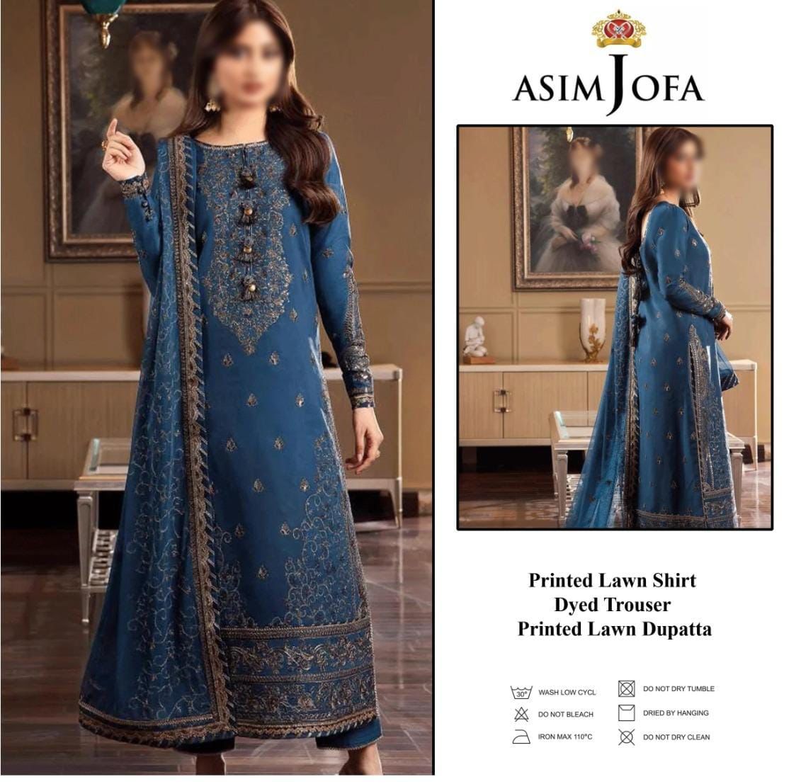 Asim Jofa New Arrival Digital Printed Pure Lawn 3pc Collection