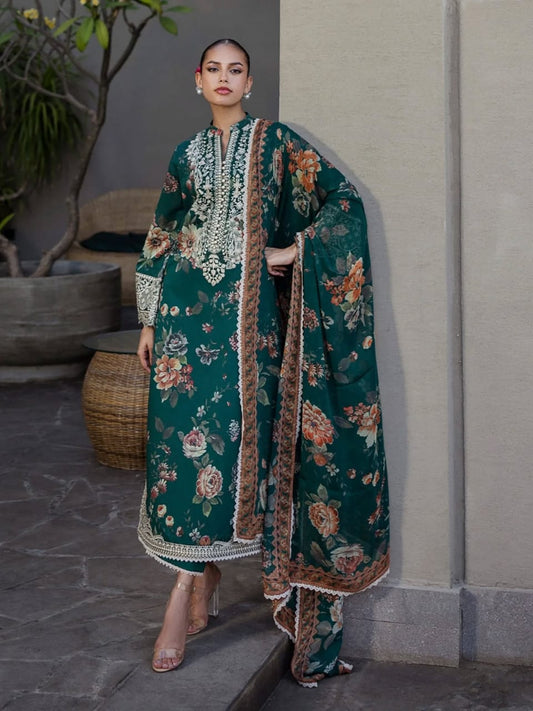 Zainab Chottani Digital Printed Lawn Emboidery 3Piece Unstitched
