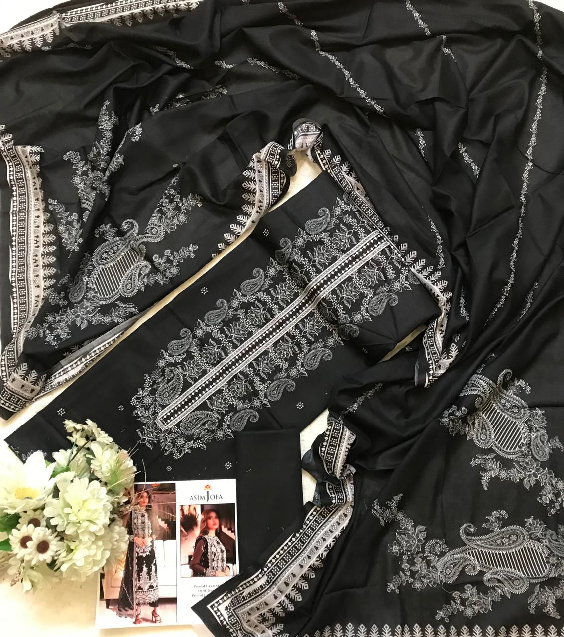 Asim Jofa New Arrival Digital Printed Pure Lawn 3pc Collection