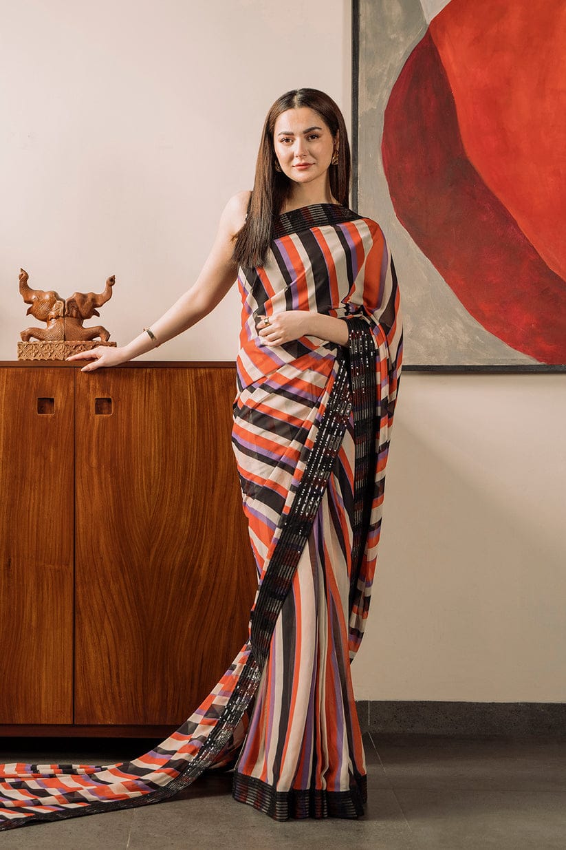 Hania Amir Wear Saree Wedding Collection