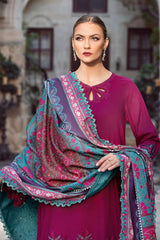 Maria B Magenta Pure Lawn Embroidery 3PC