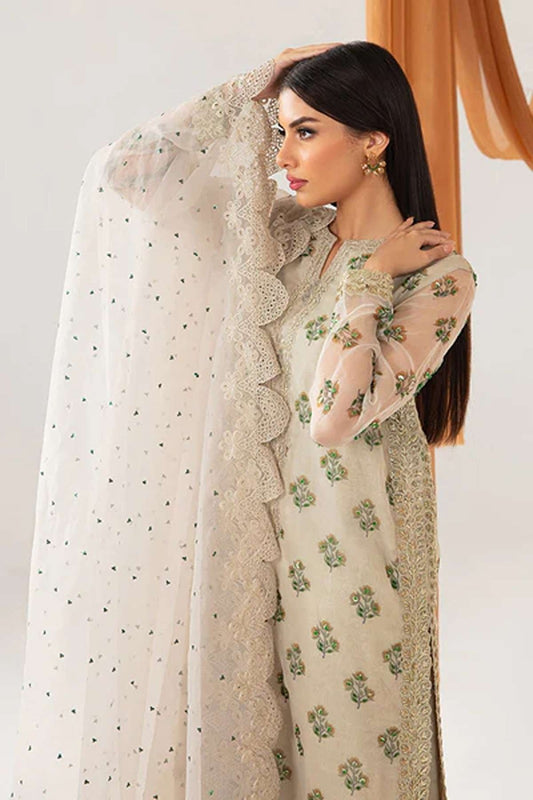 Designer Wear Green pure Cotton Lawn Embroidery Dress