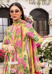 Maria B Mprint New Arrival Lemon Emb Lawn Dress 3pc