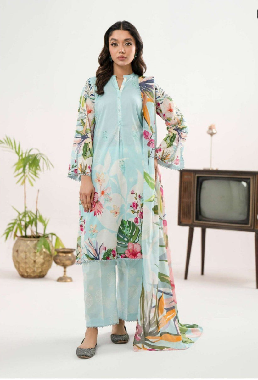 Gull Jee Ziva Printed Summer Collection 3pc Dress