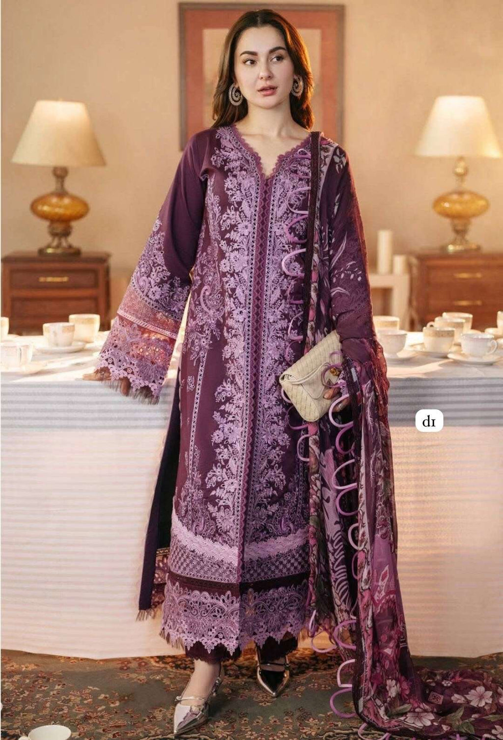 Jade x Hania Aamir Ombre Intezar Lawn Embroidery 3piece Unstitched