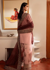 Sheenora Embroidered Tea Pink Luxury Cotton Silk 3Piece Unstitched