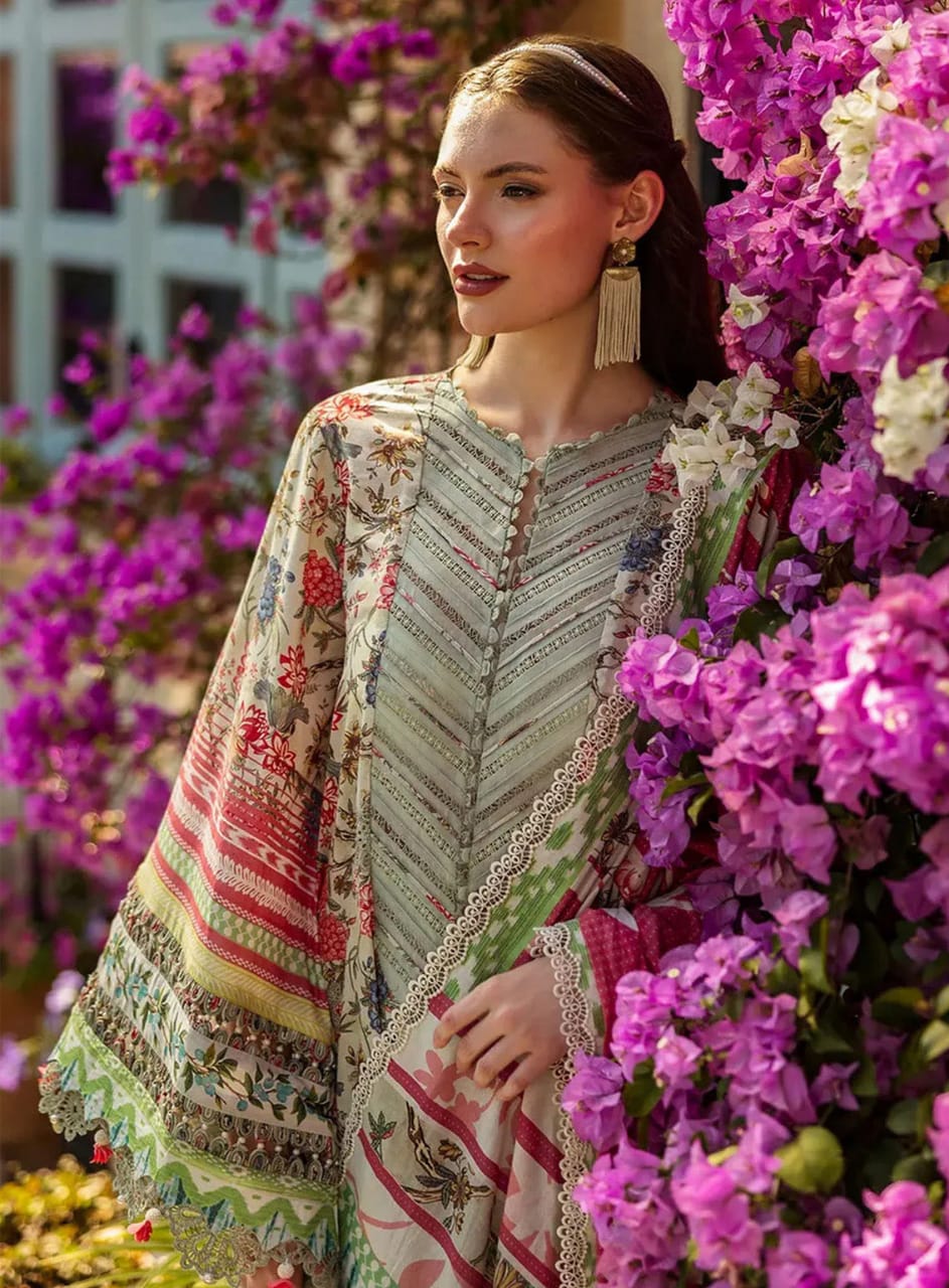 Elaf Skin Multi Lawn Summer Collection Emb 2025 3pc Unstitched