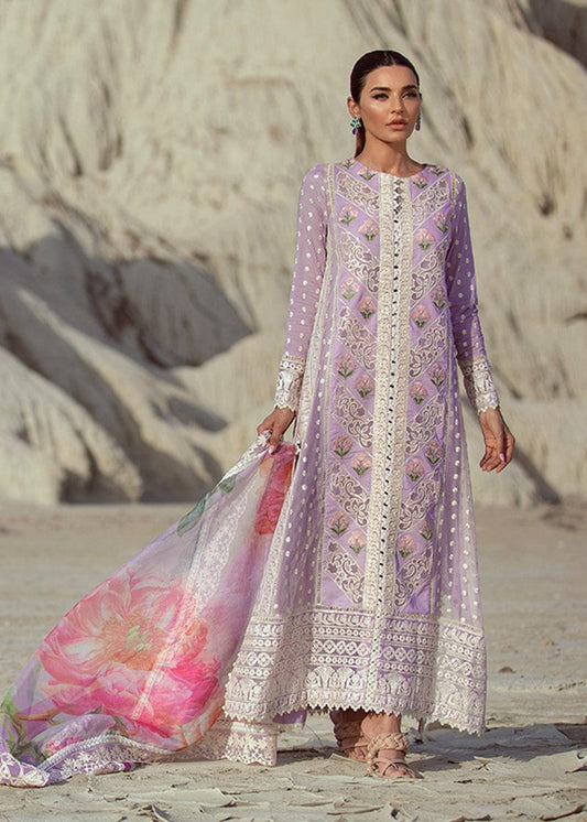 CRIMSON PURPLE CHIKANKARI LUXURY COLLECTION