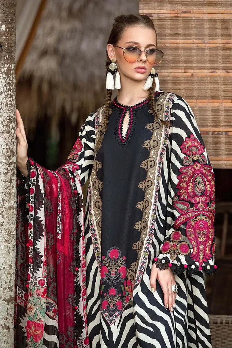 Maria B Black Skin Pure Lawn Embroidery New Arrival 3PC