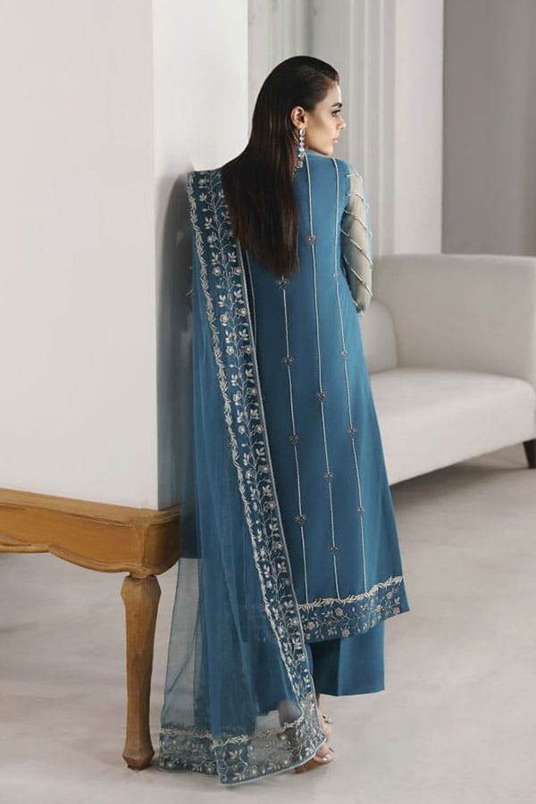 Designer Wear Zink Organza Dress Formal Collection 3pc