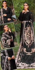 Zainab Chottani Black Chikankari Lawn Dress