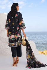 Muzlin Black Pure Lawn Embroidery Collection