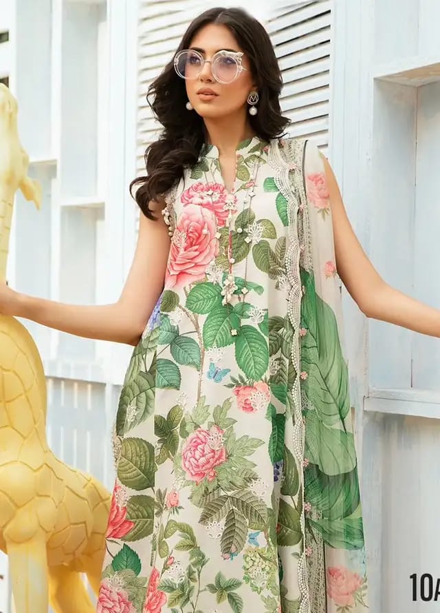 Maria B New Arrival Skin Pure Lawn Embroidery Summer Collection