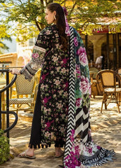 Elaf Black Lawn Summer Collection Emb 3pc Unstitched