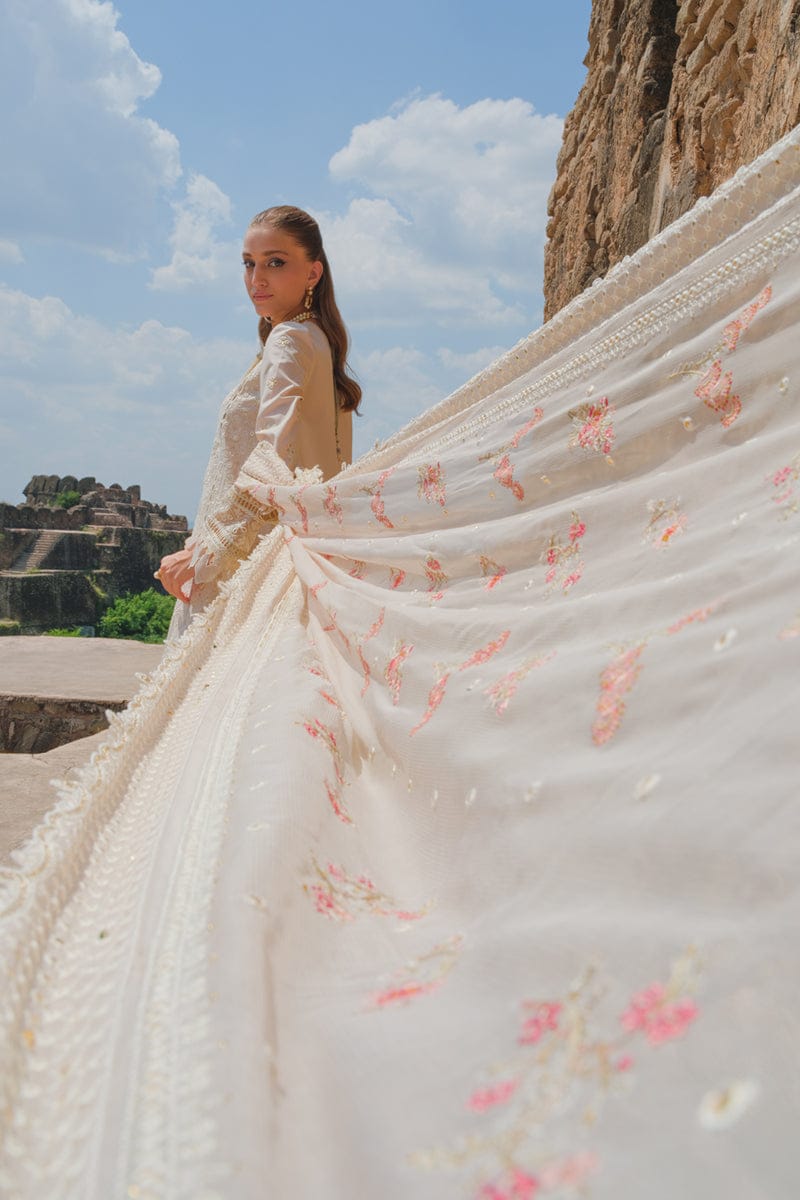 Qalamkar Skin Luxury Lawn Emb Chikankari Dress