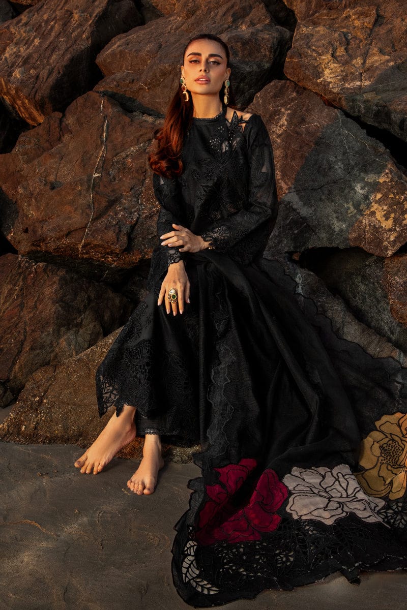 Rang Rasiya Black Lawn Chikankari Embroidery 3pc Unstitched