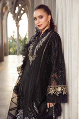 Maria B Black Luxury Lawn Embroidery Collection Chikankari