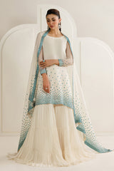 JZ GL-7153 Premium Chiffon Emb 3 Piece Unstitched Suit With Silk Trouser 2026