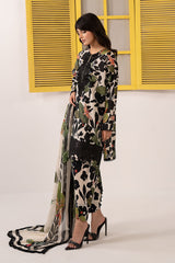 MB GL-71079 Premium Printed Lawn Emb 3 Piece Unstitched Suit With Chiffon Dupatta 2026
