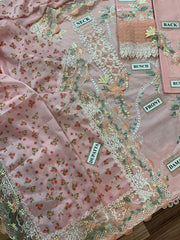 CR Premium Cotton Chikankari Emb 3 Piece Suit 2026