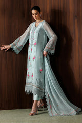 BR GL-71034 Premium Chiffon Emb 3 Piece Unstitched Suit With Chiffon Dupatta 2026