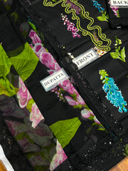 MB GL-71045 Premium Printed Lawn Emb 3 Piece Unstitched Suit With Chiffon Dupatta 2026