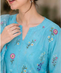GL-71029 Premium Lawn Emb 3 Piece Unstitched Suit With Chiffon Dupatta 2026