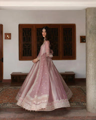 NR GL-71041 Premium Chiffon Emb 3 Piece Unstitched Suit With Organza Dupatta 2026