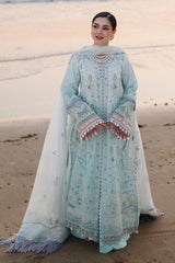 Qalamkar GL-7106 Premium Cotton Emb Chikankari 3 Piece Unstitched Suit With Organza Dupatta 2026