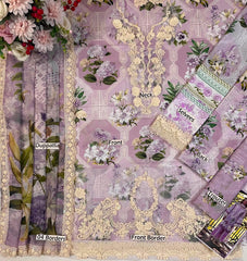 Elaaf GL-7102 Printed Lawn 3 Piece Unstitched Suit With Printed Chiffon Dupatta 2026