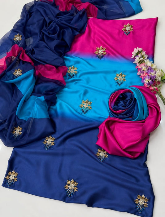 GL Premium Charmoush Silk Adda Work 3 Piece Suit