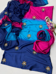 GL Premium Charmoush Silk Adda Work 3 Piece Suit