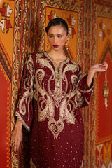 ET GL-71069 Premium Kaftan Emb 3 Piece Unstitched Suit With Silk Dupatta 2026