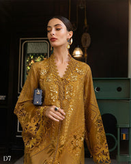 MB GL-71018 Premium Lawn Emb 3 Piece Unstitched Suit With Organza Dupatta 2026