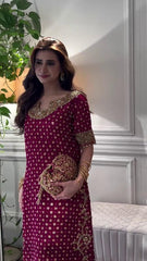 Haris Shakeel GL-7104 Addawork Formal Wedding Collection Black 3 Piece Unstitched Suit With Embroidered Chiffon Dupatta 2026