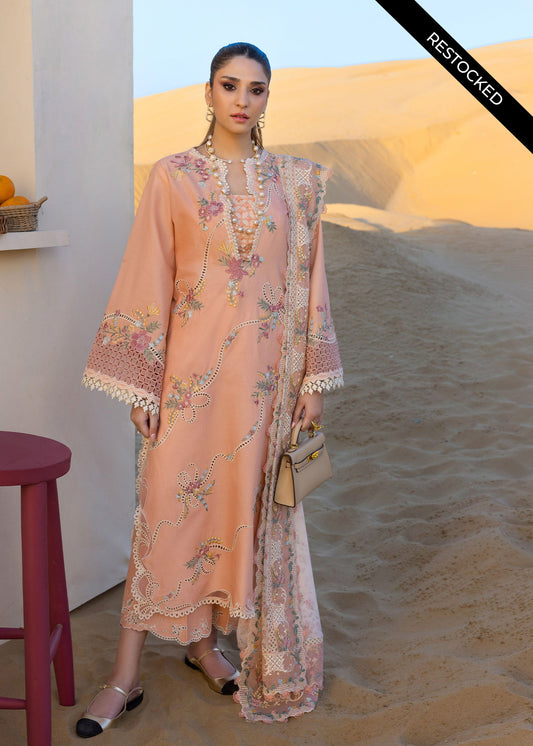 CR Premium Cotton Chikankari Emb 3 Piece Suit 2026
