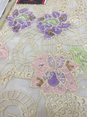 AW Premium Chiffon emb 3 Piece Unstitched Suit